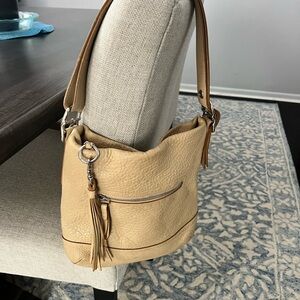 Coach Tan Leather Shoulder Bag